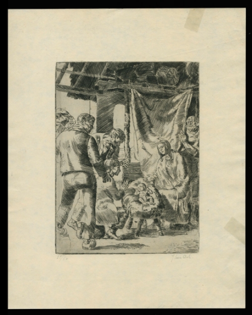 Gravure van de Belgische graficus Jules Van Ael kopen