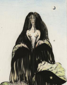 Opgehoogde ets van Roger Van Akelyen kopen