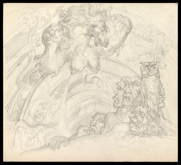 Tekening van de Belgische kunstenaar Edmond Van Dooren kopen