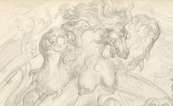 Fantasme; draak en mensen Van Dooren