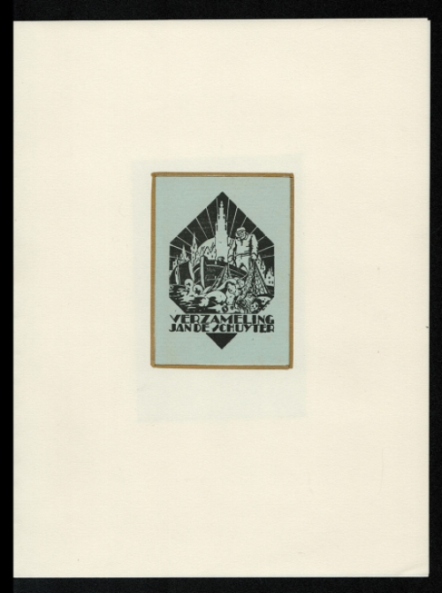 Grafisch werkje van de Belgische kunstenaar Edmond Van Dooren kopen