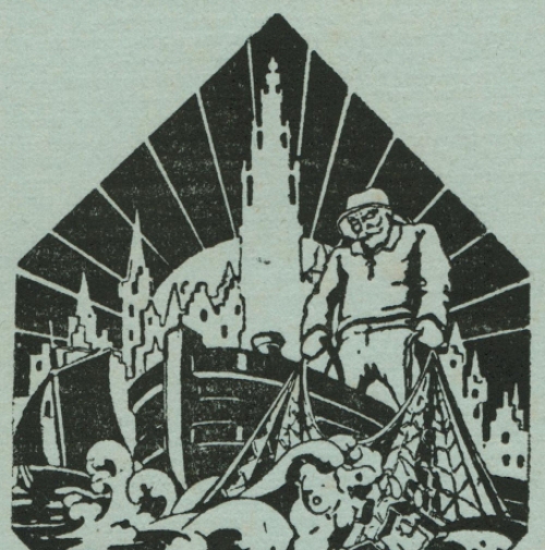 Grafisch kunstwerkje van Edmond Van Dooren kopen, Belgische kunstenaar