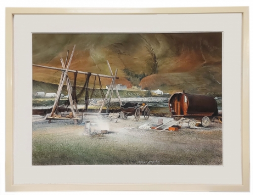 Pastel van Jef Van Grieken kopen 1990