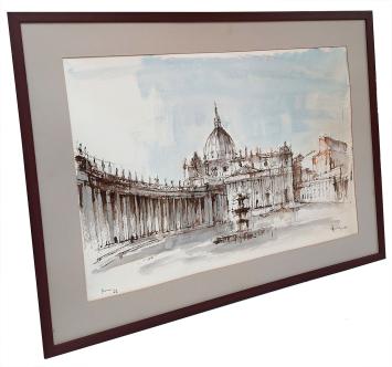 Aquarel, Rome 1975