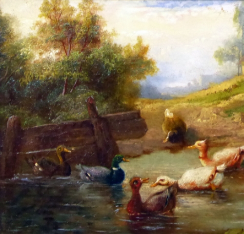 Kunstwerkje van de Belgische kunstenaar Jef Louis Van Leemputten