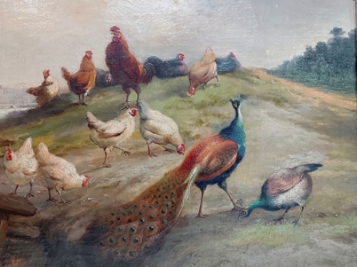 Schilderijtje van Jef Louis Van Leemputten