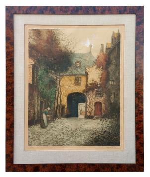 Grote ets van de Belgische etser Alfred Van Neste kopen