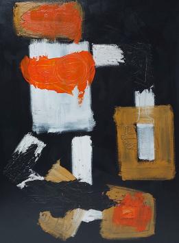 Groot modern schilderij van Glenn Vandesande uit 2003