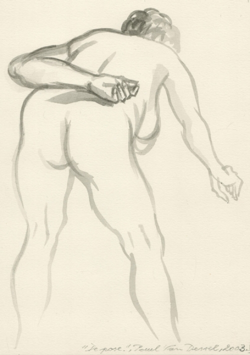 Aquarel van de Antwerpse kunstenaar Paul Van Dessel kopen