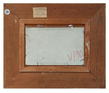 Landschapje, sneeuw op de heuvel