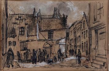 Straataanzicht van de Gentse kunstenaar Julien Van de Veegaete