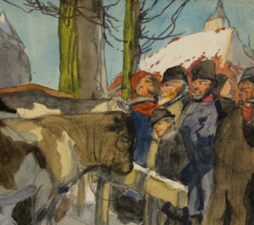 Veemarkt te Mechelen 1909