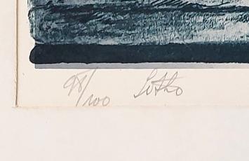Kleurenlitho kopen, genummerd en gesigneerd