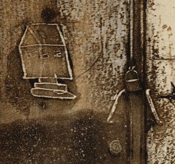 Helio aquatint, Gesloten poort 1993 9/10