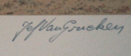 Verlaten strand op een mistige najaarsochtend 414/500 1999