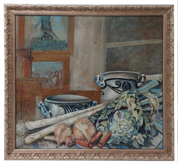 Olieverfschilderij op bord van de Belgische kunstschilder Alfons Vermeir kopen