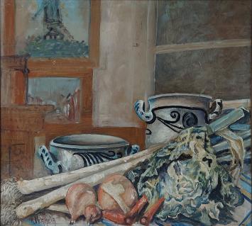 Schilderij van Alfons Vermeir, Belgische kunstschilder