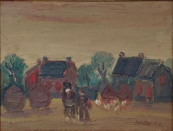 Schilderij van Alfons Vermeir, Belgische expressionistische kunstschilder