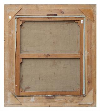 De witte huisjes aan de kerk te Damme – Oil on canvas – Gerard Vermeersch