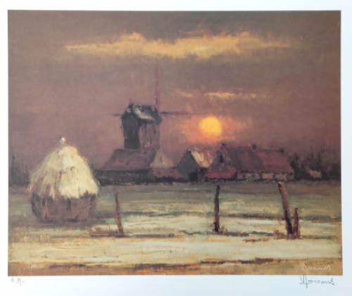 Litho Eoreuve d\'artiste van Victor Dooms kopen