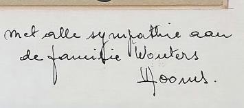 Tekening, Houten molen en hooimijten 1982