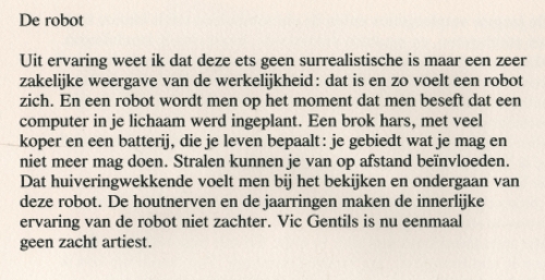 Kunstenaar Vic Gentils, Ets uit 1981