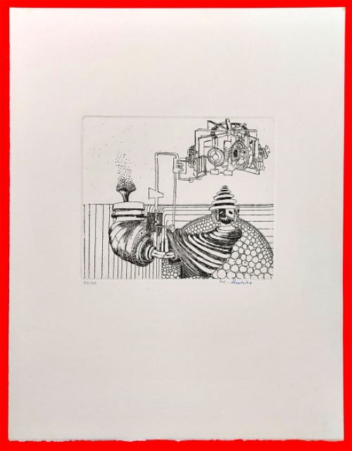 Kunstenaar Vic Gentils, Ets uit 1981