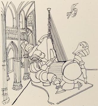 Kunstenaar Vic Gentils met grafisch kunstwerkje