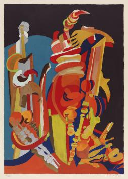 Gesigneerde grafisch kunstwerk van Vic Gentils