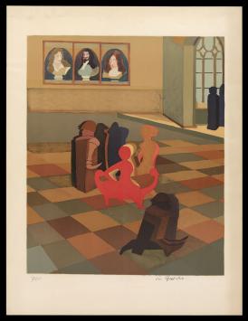 Zeefdruk van de Belgische kunstenaar Vic Gentils