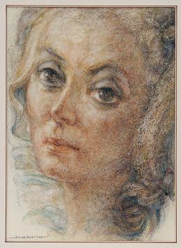 Kunstwerkje van Victor Debrier, portrettekening