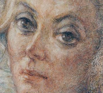 De Belgische kunstenaar V. Debrier