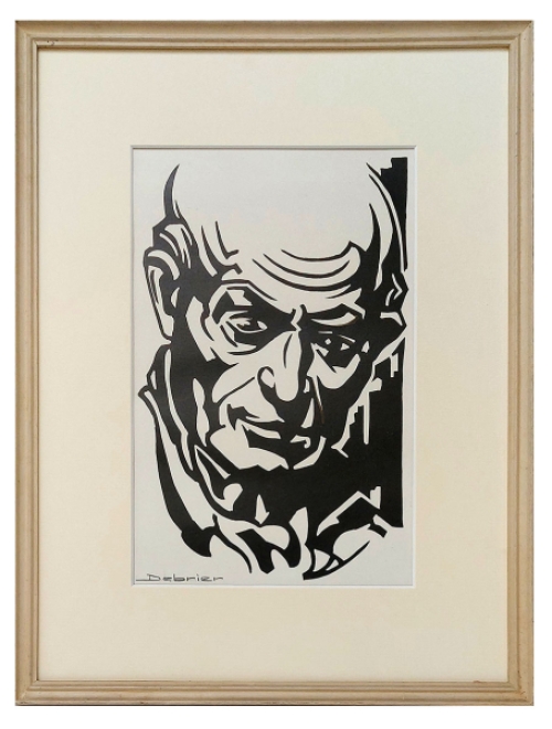 Tekening van de Belgische kunstenaar Victor Debrier kopen