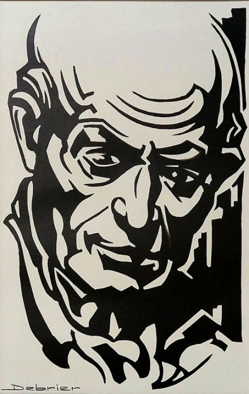 Expressieve tekening van Victor Debrier