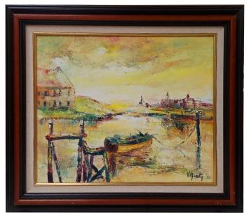 Schilderij van Belgische kunstschilder Victor Renty