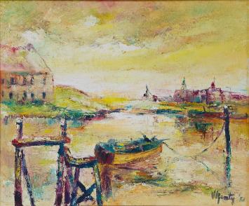 De Belgische kunstschilder Victor Renty