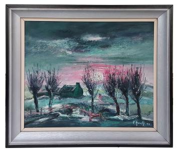 Schilderij van Belgische kunstschilder Victor Renty