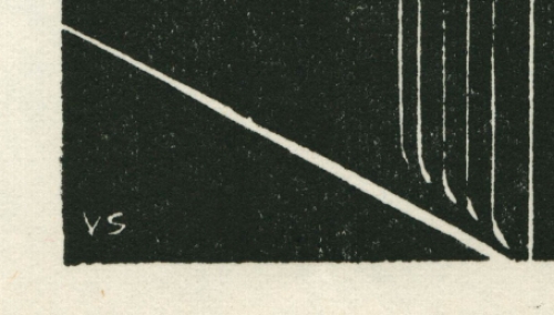 Gelimiteerde houtsnede van Victor Stuyvaert