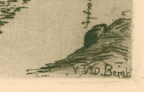 Belgische etser en tekenaar Vikke van den Bergh