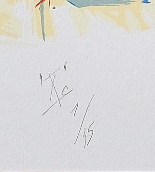 Abstractie blauw Xc 1993 1/35