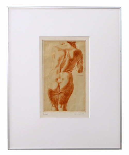 Originele ets van Dirk Henri Peereboom Voller