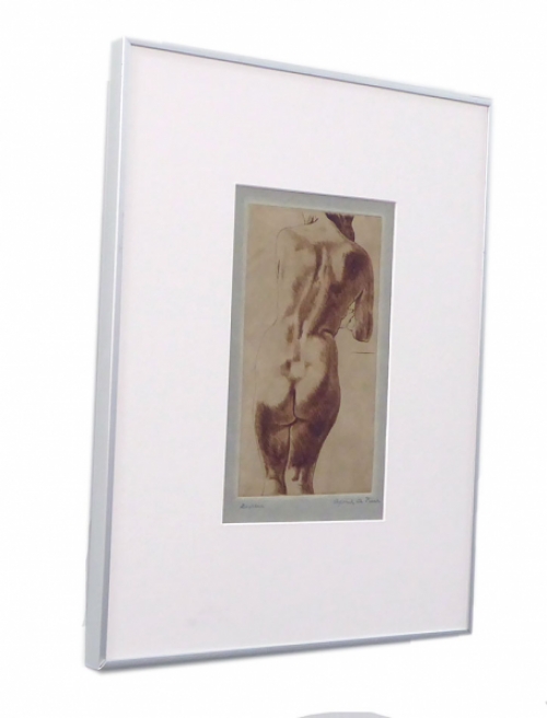 Ets naakte vrouw D. Voller met A. Pieck