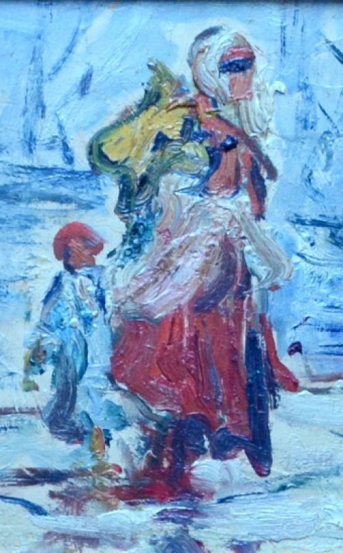 Vrouw aan de haven van Armand Jamar