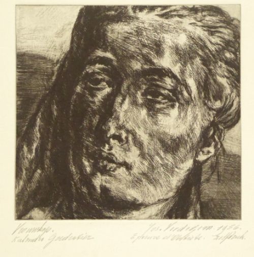 Belgische kunstenaar en etser Joseph Verdegem