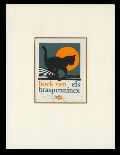 Een ex libris van Willy Braspennincx  kopen
