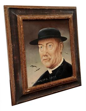 The Priest – Enamel on panel – Walter Philips – 1977