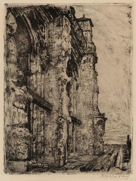 Artist belge Walter Vaes avec eau forte