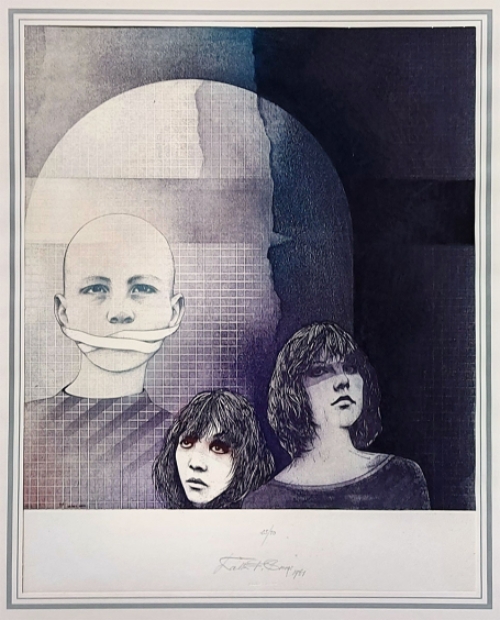 Grafiek van de Belgische kunstenaar Walter F. Brems