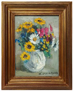 Bloemenstilleven van de kunstenaar Walter Jonckheere