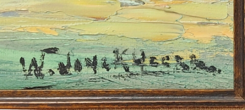 Kunstwerk  op canvas van de Brugse schilder Walter Jonckheere